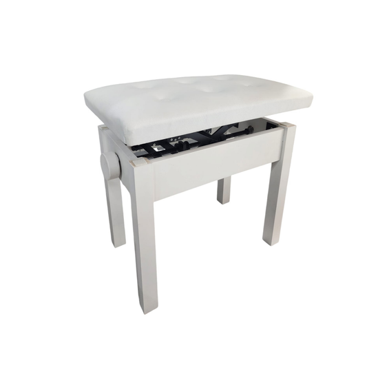 Dante Piyano Taburesi | Ayarlanabilir Yükseklik | Siyah-Beyaz