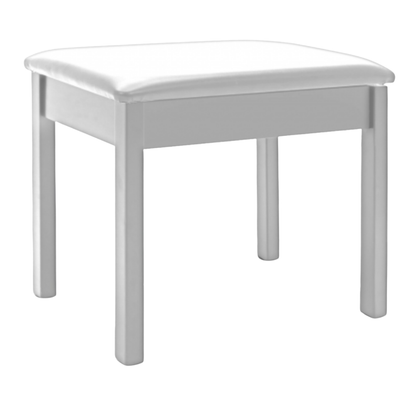 Dante Piyano Taburesi | Sabit | Siyah-Beyaz Deri